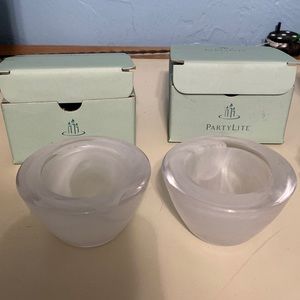 Partylite votive holder Set of 2